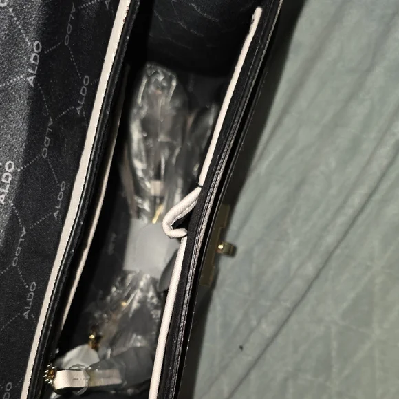 Aldo Pink and Gold Sequined Satchel / Crossbody - Picture 6 of 16